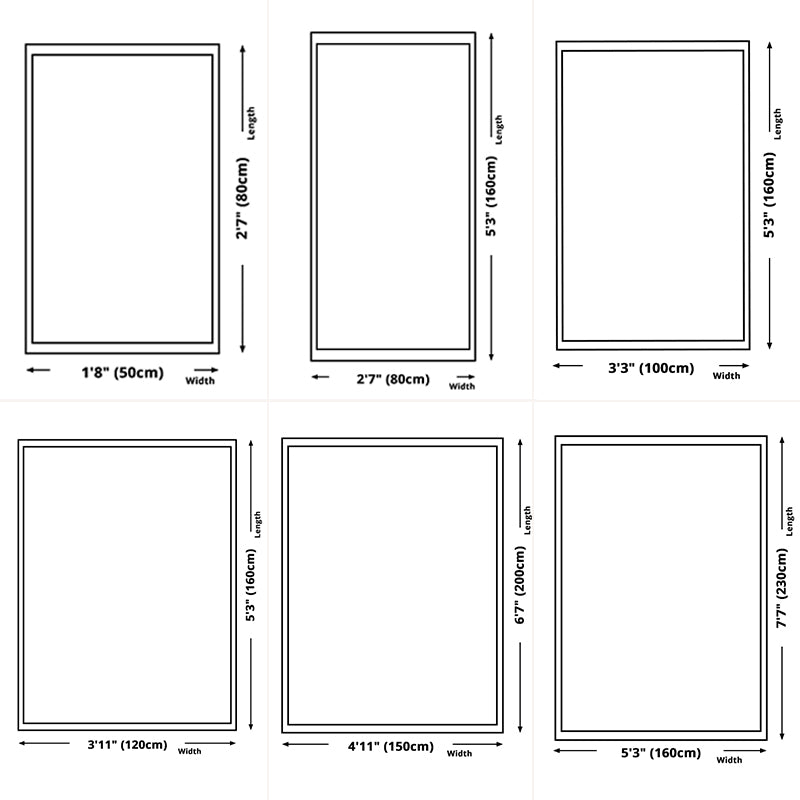 Fresh Plants Printed Area Rug Simple Contemporary Rug Anti-Slip Backing Carpet for Home Decoration