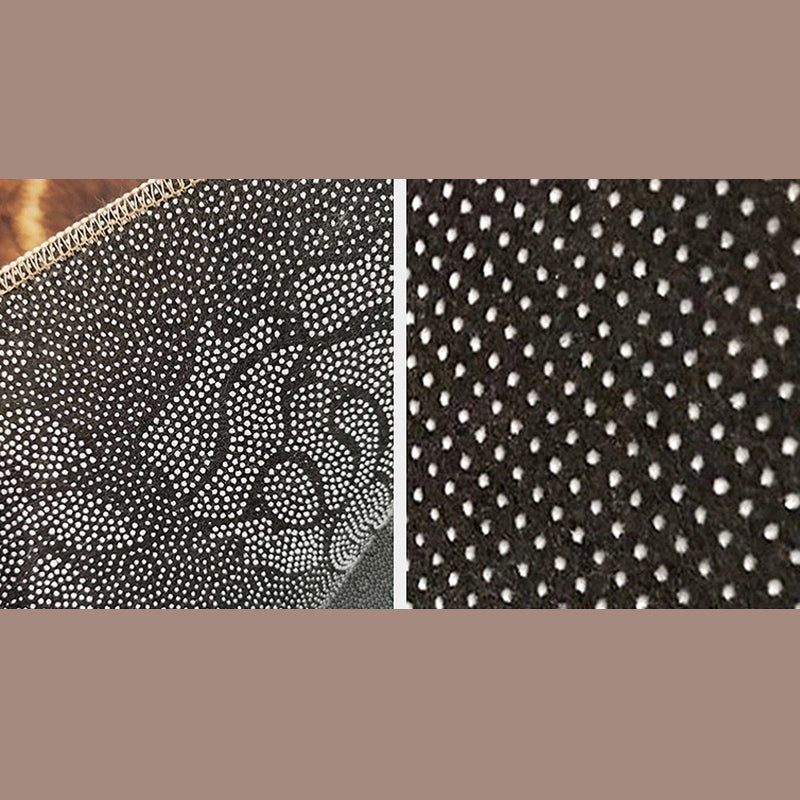 Multi-Color Funky Area Rug Gorgeous Flower Print Rug Non-Slip Backing Carpet for Living Room