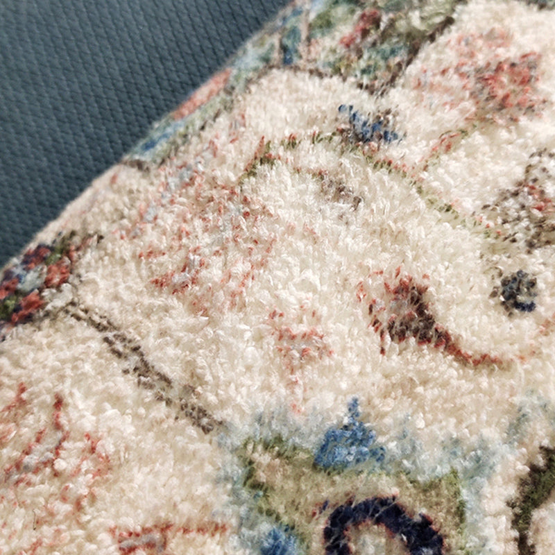 Mehrfarbiger ethnischer Print Teppich Polyester Retro Teppich Anti-Rutsch-Rücken-Innenteppich für die Heimdekoration