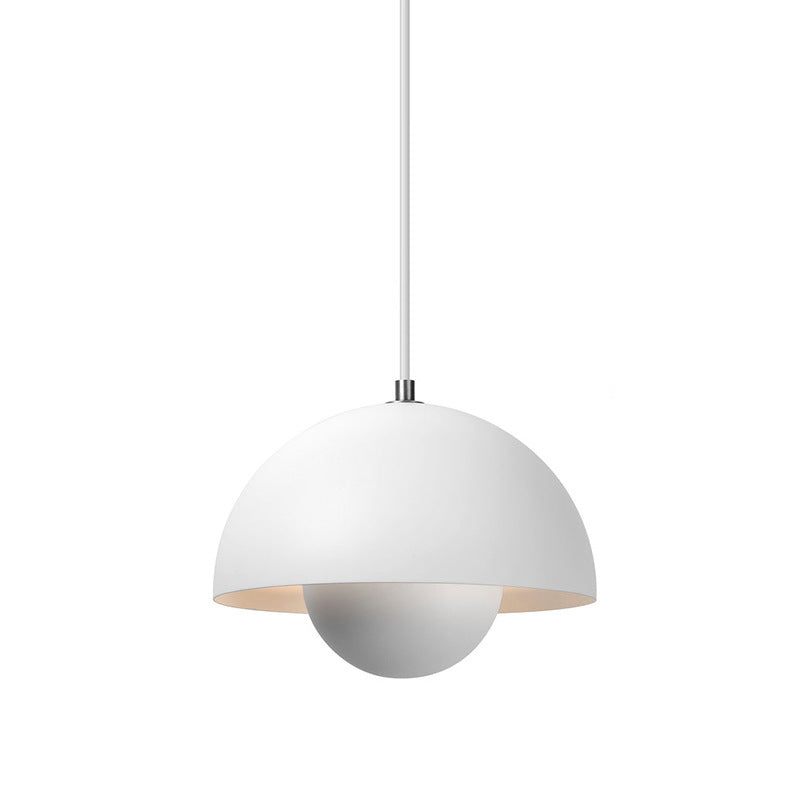 1 Luz de techo colgante de metal ligero semi Semi esferas Comedor Comedor lámparas colgantes