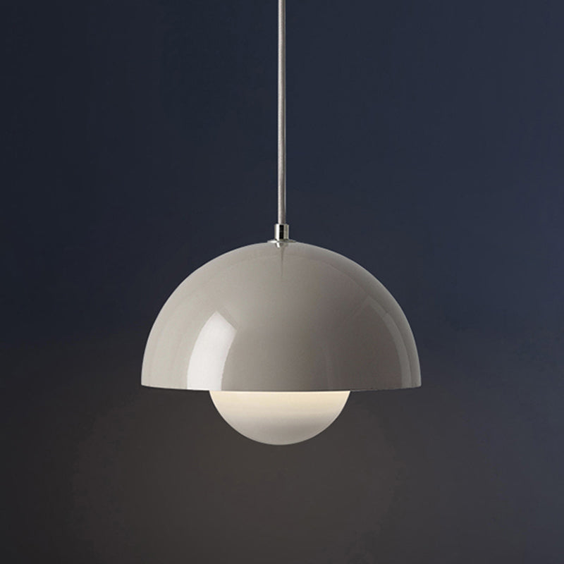 1 Luz de techo colgante de metal ligero semi Semi esferas Comedor Comedor lámparas colgantes
