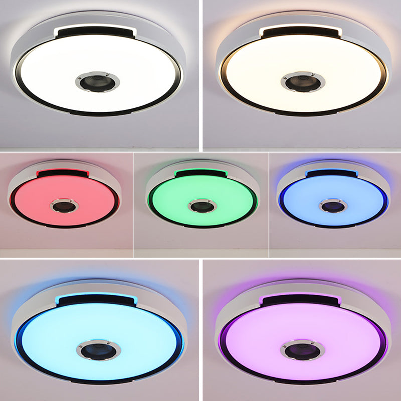 Flush Mount Ceiling Fixture LED Light Smart Mobile Phone Control Foyer Light Room Light