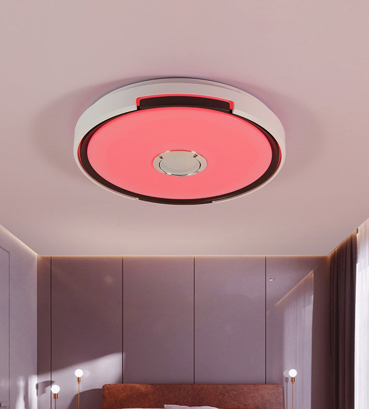 Flush Mount Ceiling Fixture LED Light Smart Mobile Phone Control Foyer Light Room Light