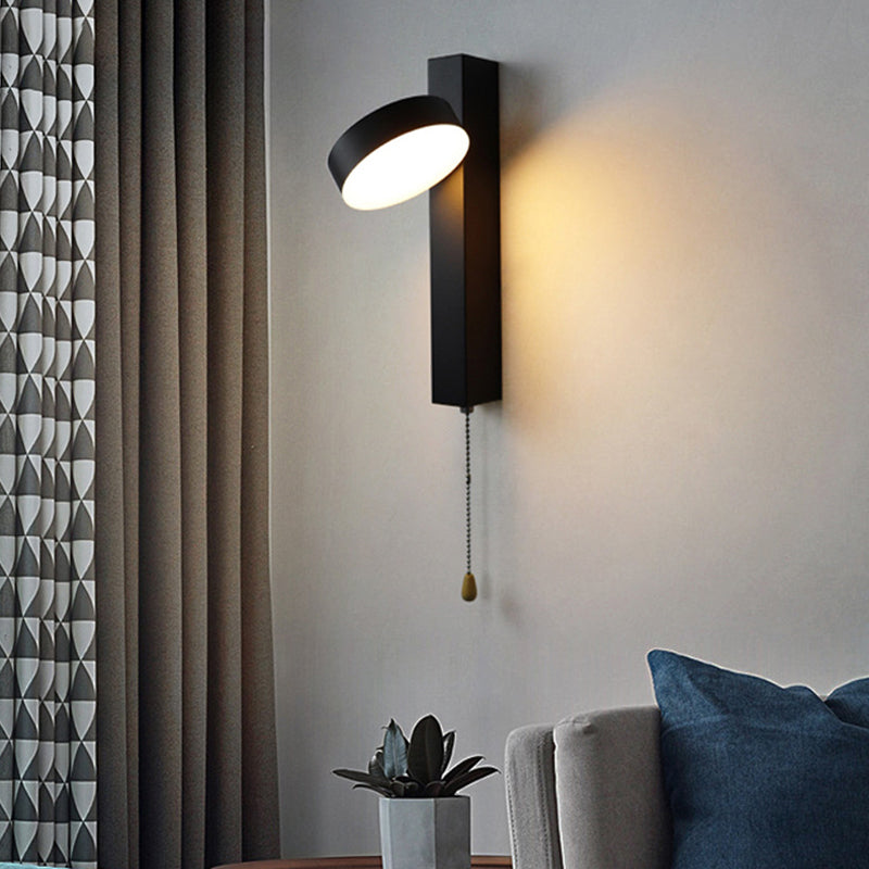 Nordische geometrische Wandleuchte Beleuchtung Metall Wohnzimmer LED -Wandleuchte mit Pull -Kette