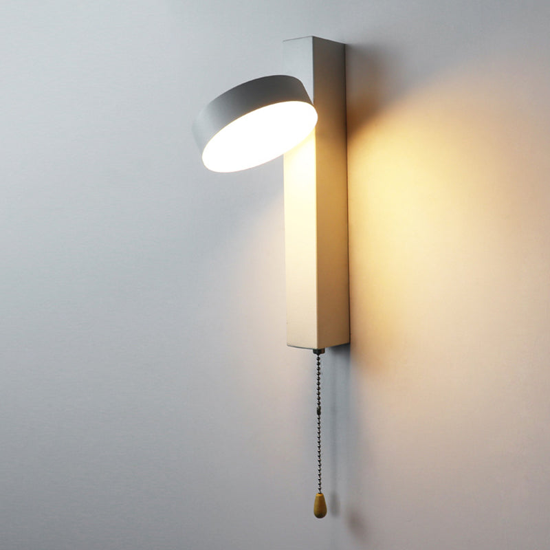 Nordische geometrische Wandleuchte Beleuchtung Metall Wohnzimmer LED -Wandleuchte mit Pull -Kette