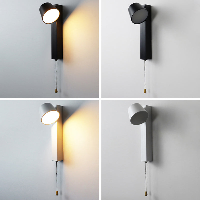 Nordische geometrische Wandleuchte Beleuchtung Metall Wohnzimmer LED -Wandleuchte mit Pull -Kette