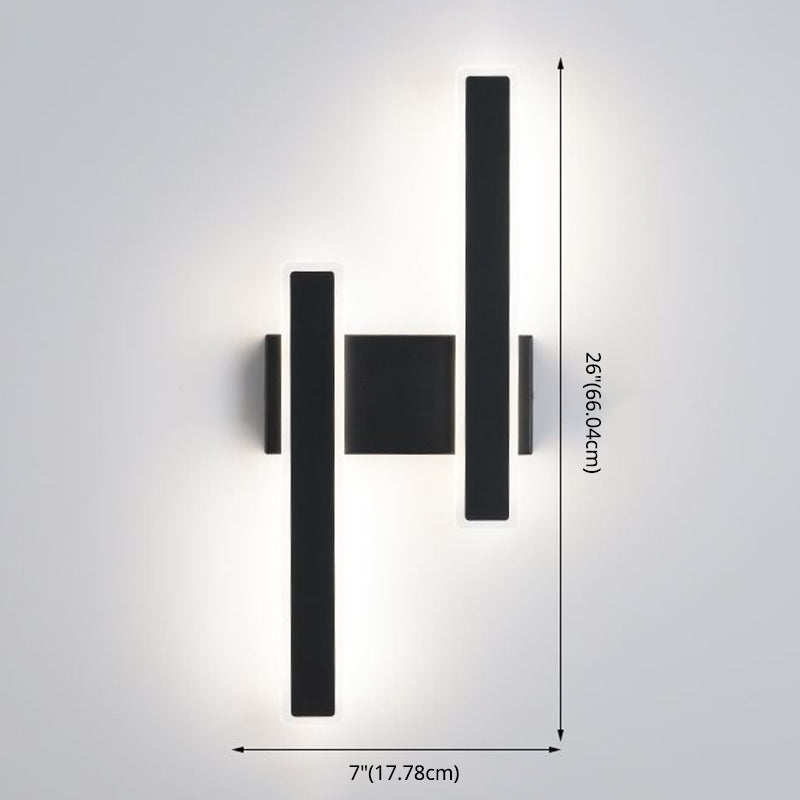 Fun a parete rettangolare per la parete della camera da letto Simplicità a parete LED Apparecchio di illuminazione montata
