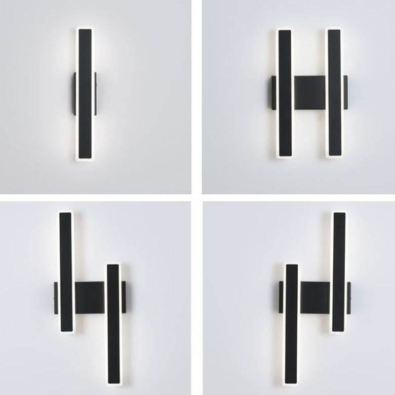 Fun a parete rettangolare per la parete della camera da letto Simplicità a parete LED Apparecchio di illuminazione montata