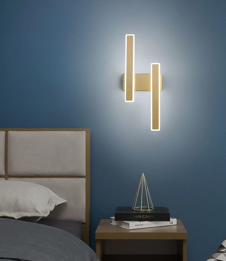 Fun a parete rettangolare per la parete della camera da letto Simplicità a parete LED Apparecchio di illuminazione montata