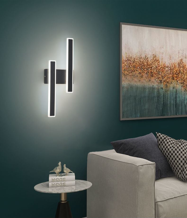 Fun a parete rettangolare per la parete della camera da letto Simplicità a parete LED Apparecchio di illuminazione montata