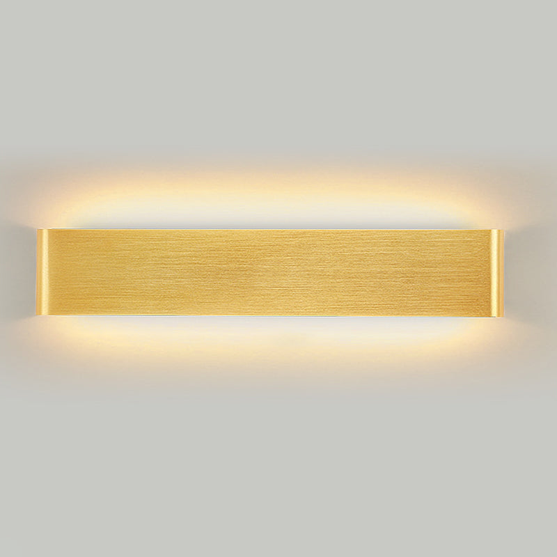 Rectangular Flush Mount Wall Sconce Postmodern Metal Living Room LED Wall Light