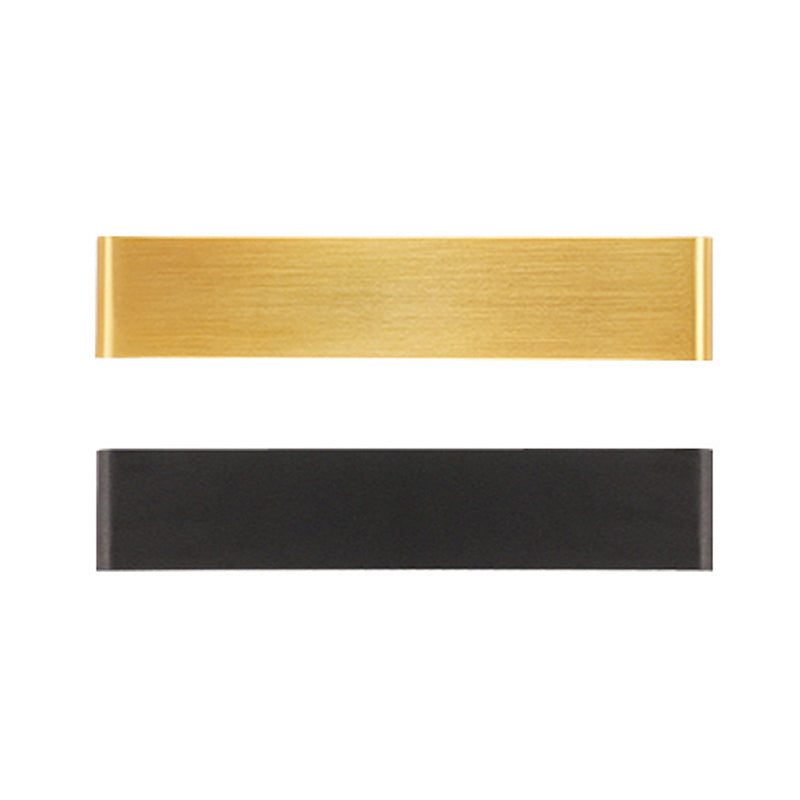 Rectangular Flush Mount Wall Sconce Postmodern Metal Living Room LED Wall Light