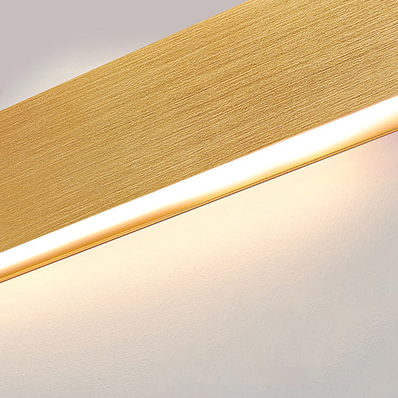 Rectangular Flush Mount Wall Sconce Postmodern Metal Living Room LED Wall Light