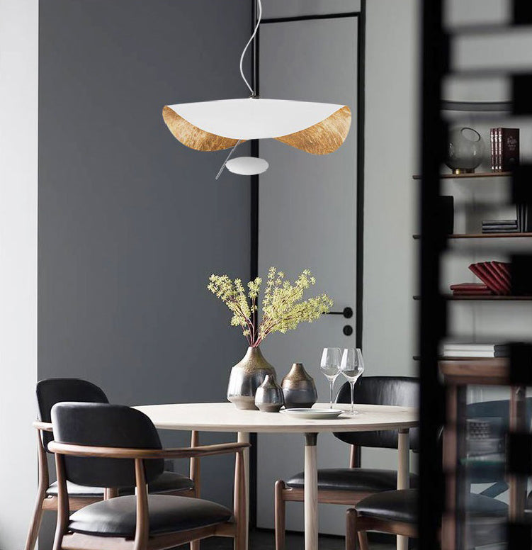 Lackiertes Metall -LED -Anhänger Licht im modernen Luxusstil schmiedeeisern hängenden Licht für Esszimmer