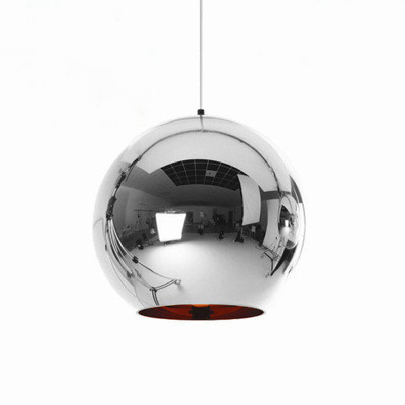 1 Light Glass Pendant Lighting Fixtures Modern Globe Dining Room Hanging Light Fixtures