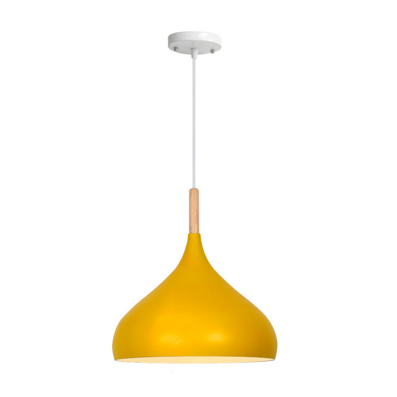 1 Light Metal Suspension Pendant Modern Wavy Dining Room Hanging Light Fixtures