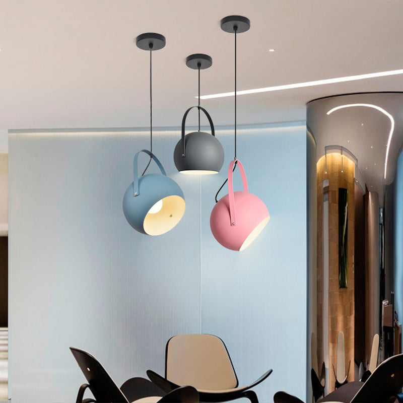 1 Light Metal Pendant Lighting Fixtures Modern Pendulum Dining Room Hanging Pendant Lights