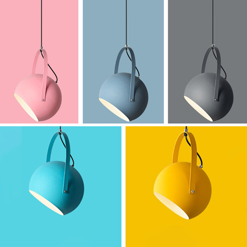 1 Light Metal Pendant Lighting Fixtures Modern Pendulum Dining Room Hanging Pendant Lights