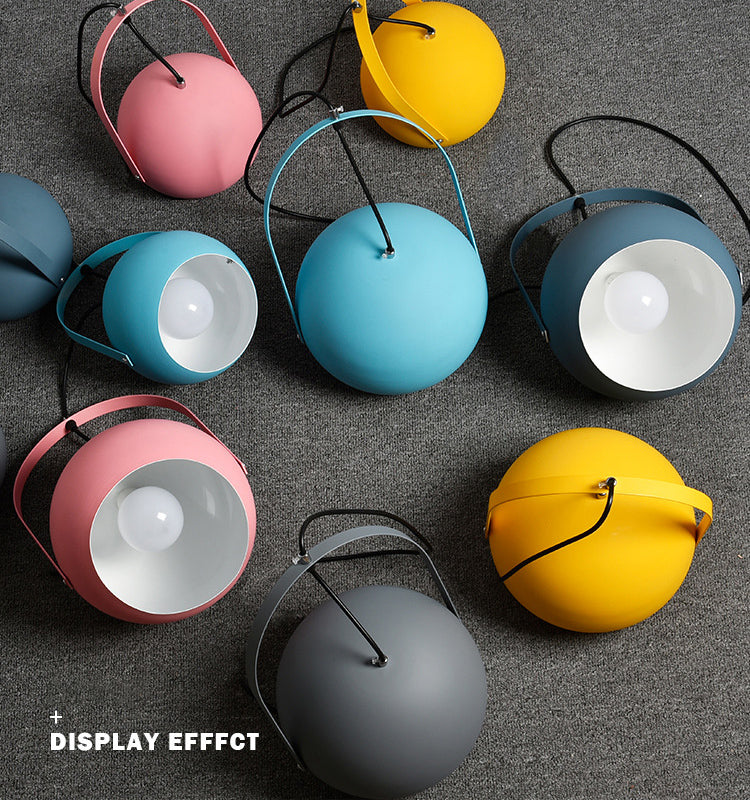 1 Light Metal Pendant Lighting Fixtures Modern Pendulum Dining Room Hanging Pendant Lights