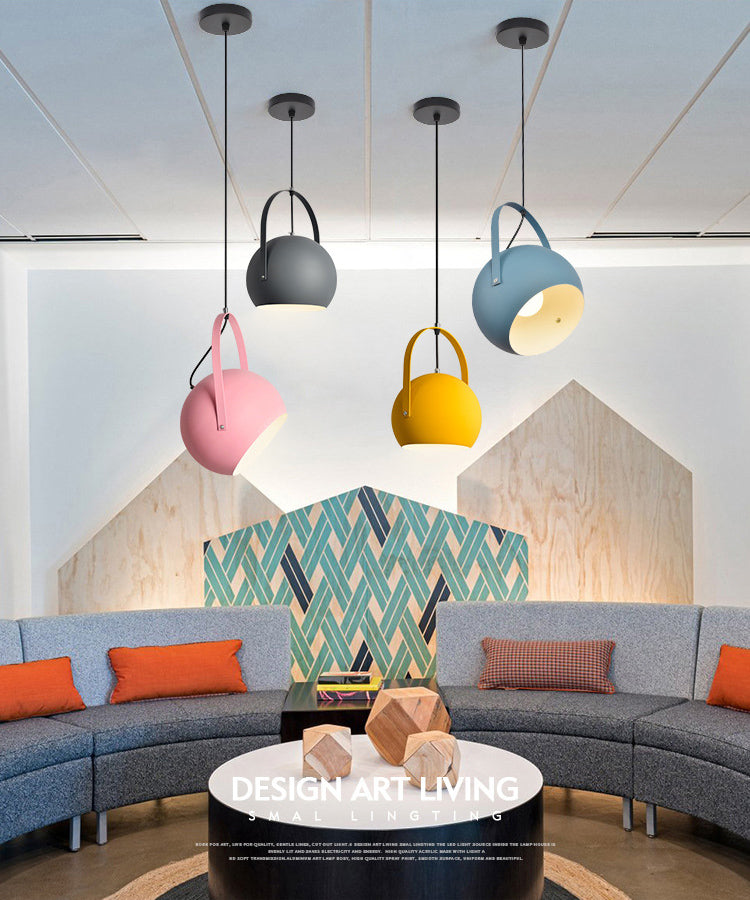 1 Light Metal Pendant Lighting Fixtures Modern Pendulum Dining Room Hanging Pendant Lights