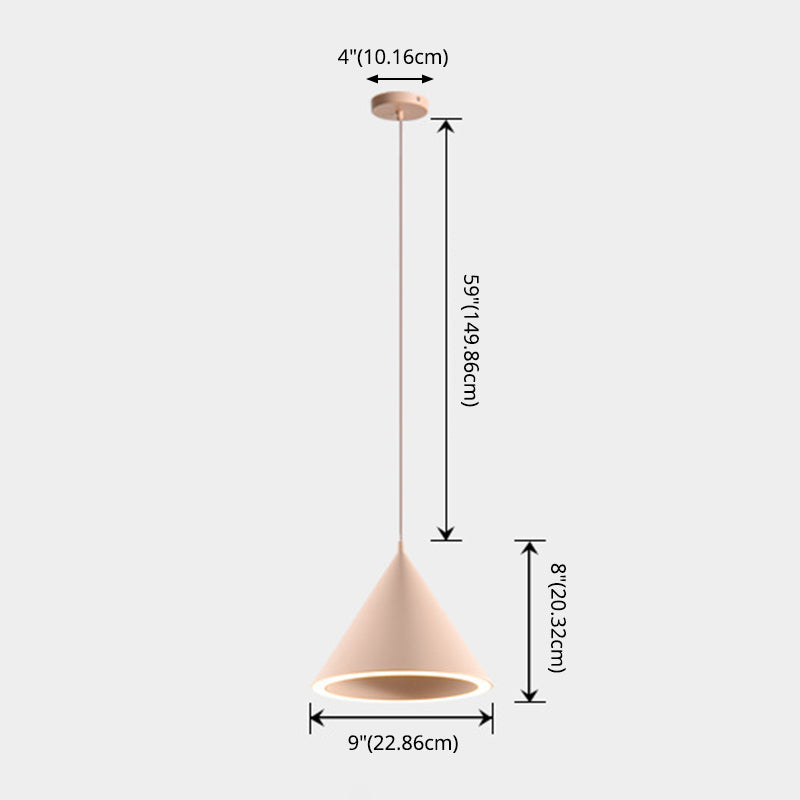 Metallkegel hängende Anhänger Lichter moderner Esszimmer Down Lighting Anhänger