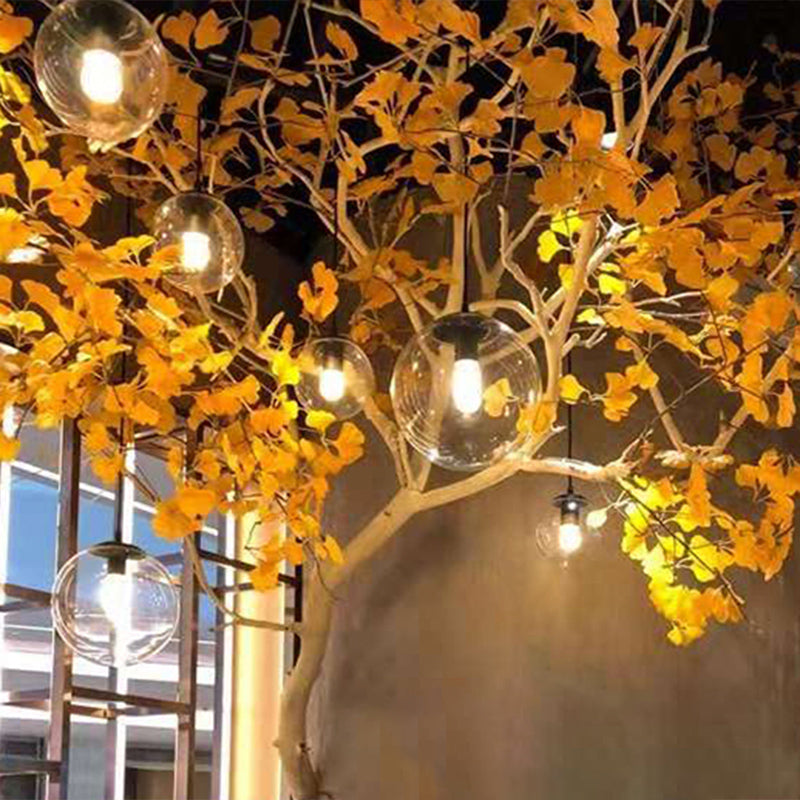 Luce a sospensione industriale Luce vetro puro Luce camera da letto