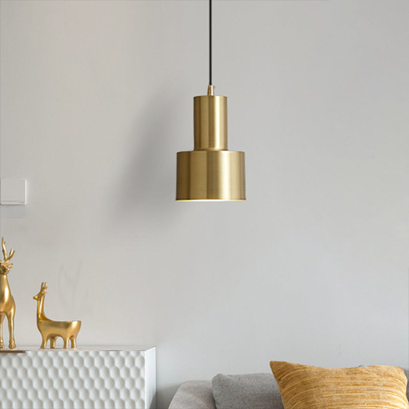 Slaapkamerhangende plafondlicht Minimalistische stijl Pendant lichtkit met cilinder metalen schaduw