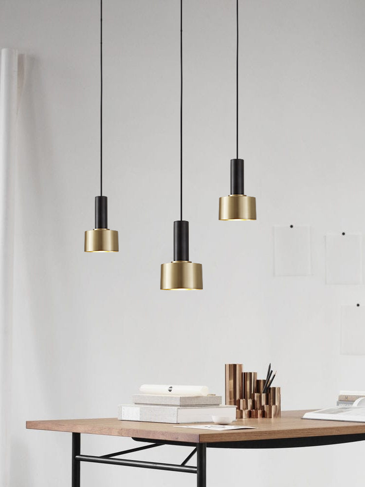 Slaapkamerhangende plafondlicht Minimalistische stijl Pendant lichtkit met cilinder metalen schaduw