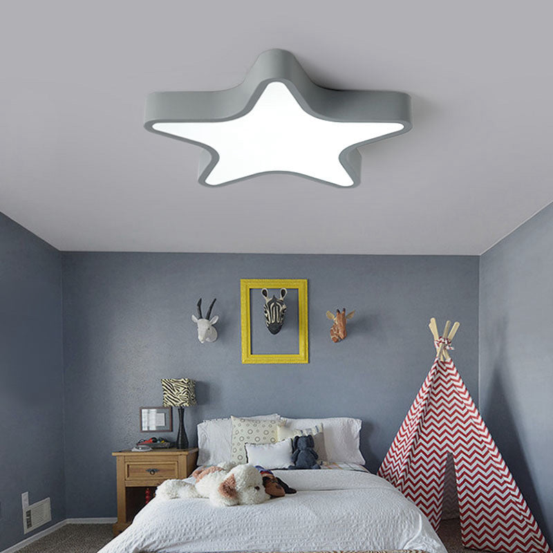 Plafonnier LED en fer forgé, plafonnier Macaron en acrylique de Style nordique moderne pour chambre à coucher