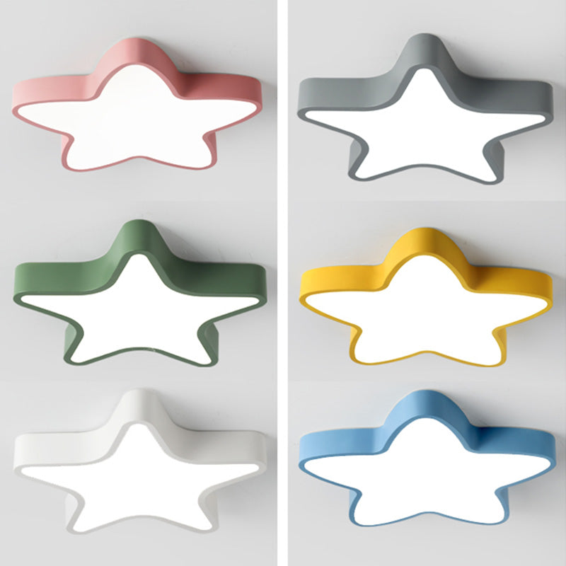 Plafonnier LED en fer forgé, plafonnier Macaron en acrylique de Style nordique moderne pour chambre à coucher