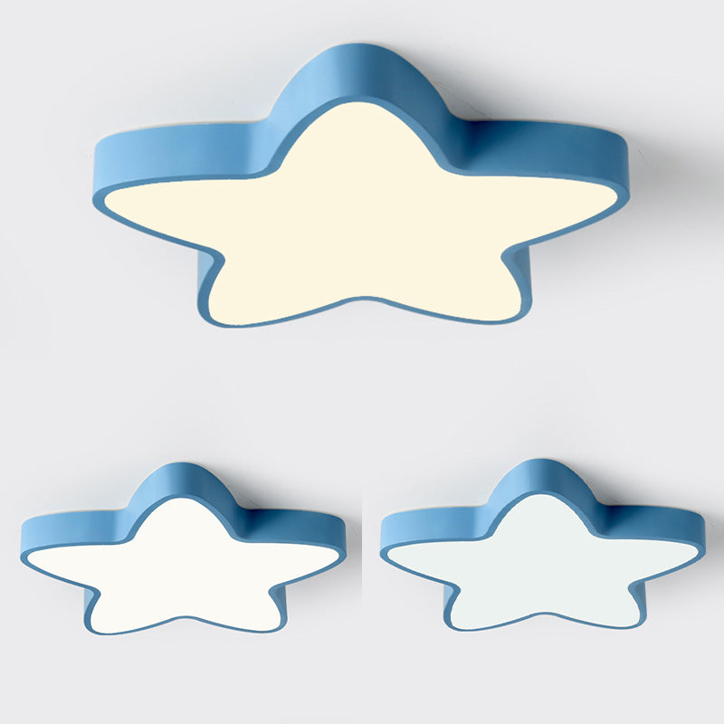 Plafonnier LED en fer forgé, plafonnier Macaron en acrylique de Style nordique moderne pour chambre à coucher