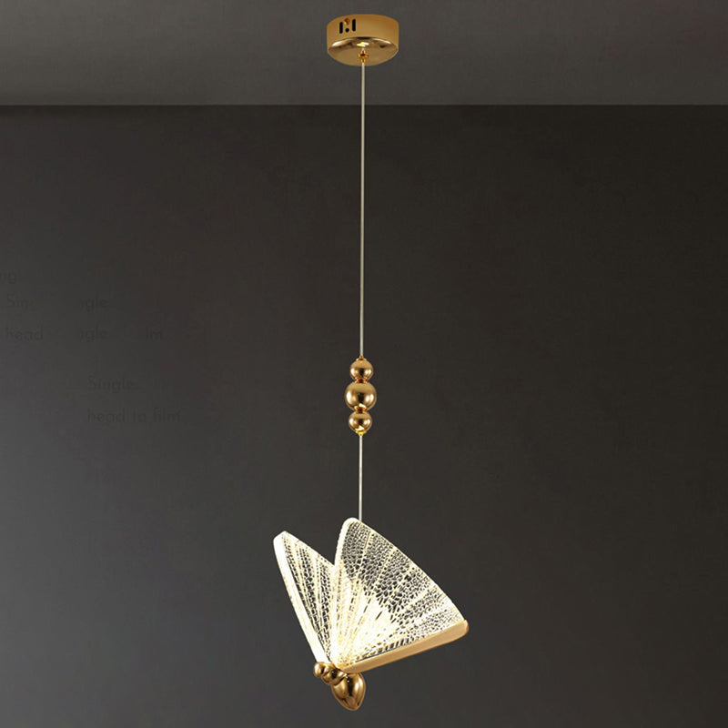 Simplicité moderne Butterfly Plafond Suspension lampe de plafond acrylique Fixage de plafond pour restaurant