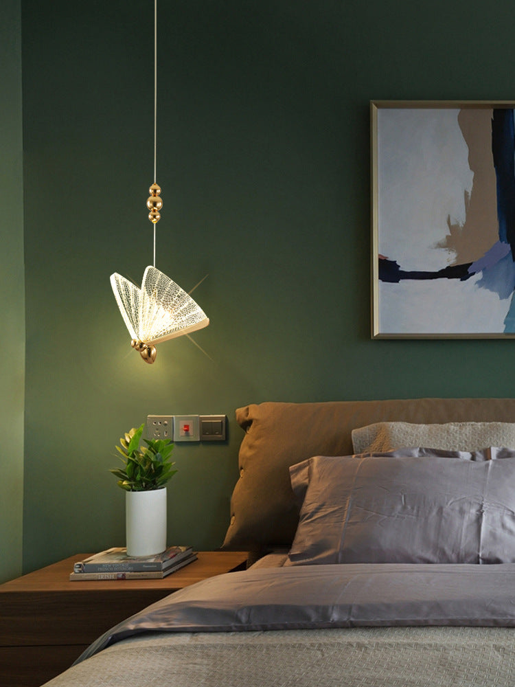 Simplicité moderne Butterfly Plafond Suspension lampe de plafond acrylique Fixage de plafond pour restaurant