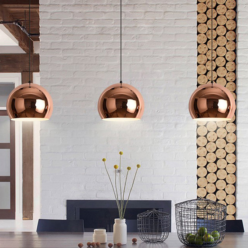 Eenvoud gearceerde hangende plafondlicht metalen eetkamer in de verlichting hanger in roségoud