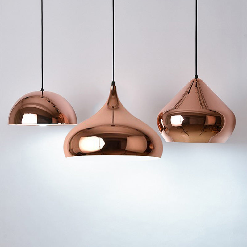 Eenvoud gearceerde hangende plafondlicht metalen eetkamer in de verlichting hanger in roségoud