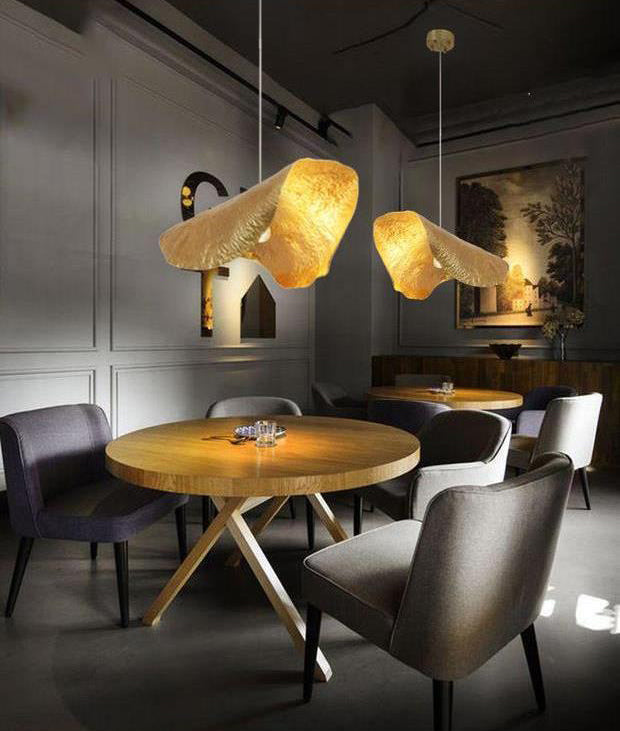 Metal Shaded Pendant Light Kit Contemporary Gold Hanging Light Fixture for Restaurant