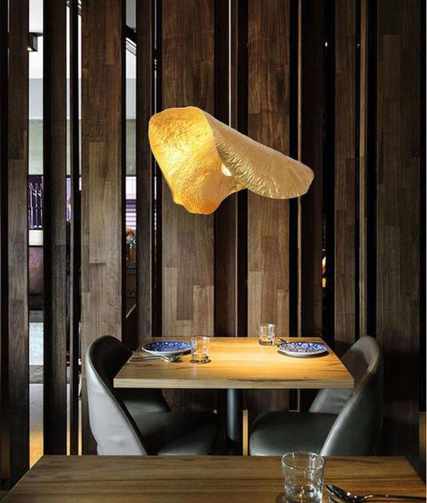 Metal Shaded Pendant Light Kit Contemporary Gold Hanging Light Fixture for Restaurant