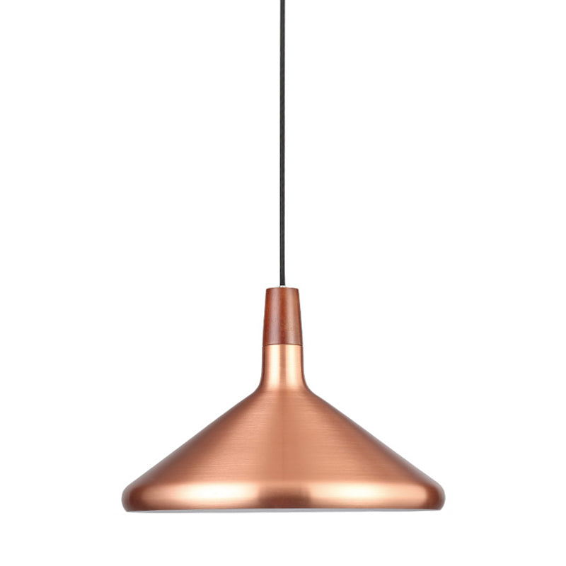 Cone Metal Pendant Ceiling Light Contemporary-Style Pendant Light Kit for Restaurant