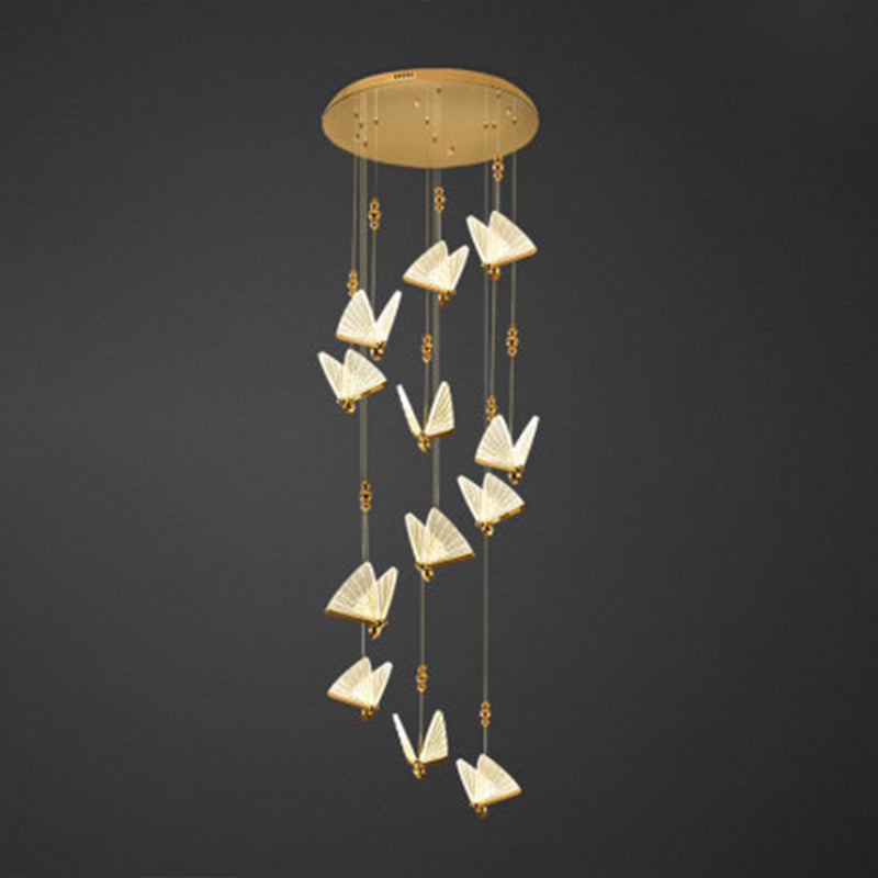 Butfly acrylique pendentif éclairage