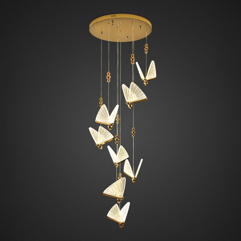 Butfly acrylique pendentif éclairage