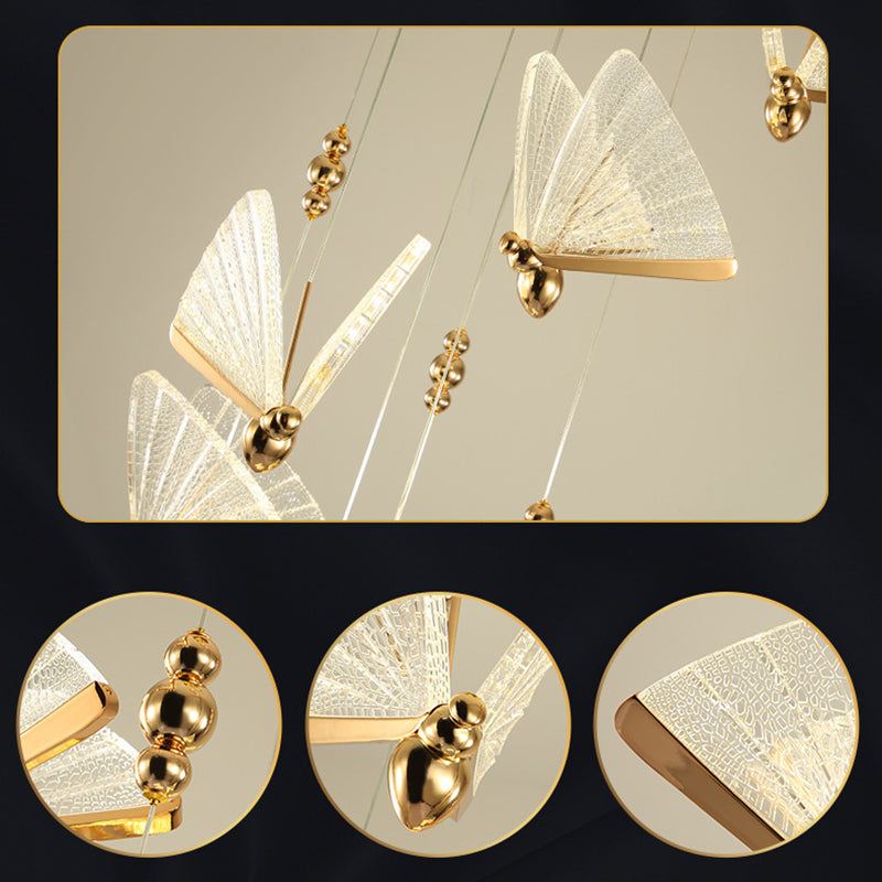Butfly acrylique pendentif éclairage