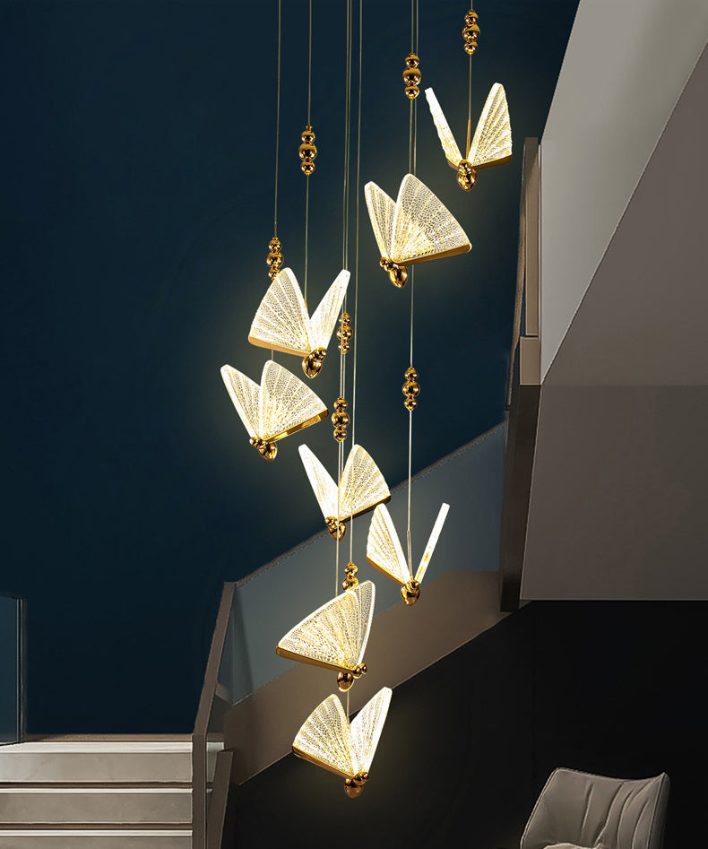 Butfly acrylique pendentif éclairage