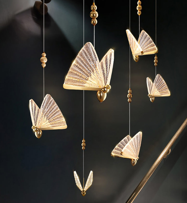 Butfly acrylique pendentif éclairage