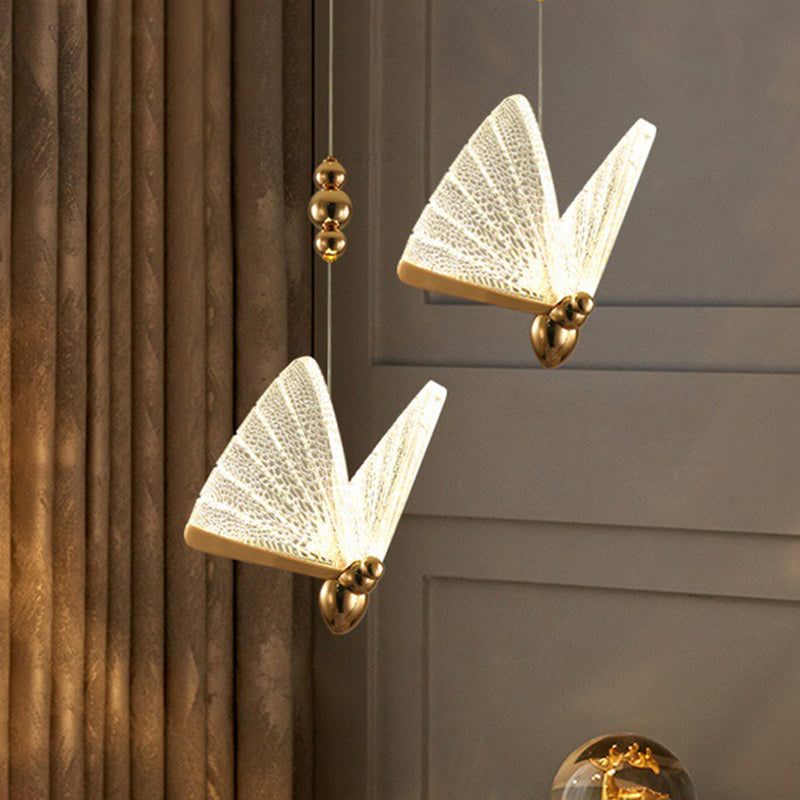 Schmetterling Anhänger Beleuchtung Leuchte minimalistische Acryl -LED -Schlafzimmer -Anhänger Deckenleuchte