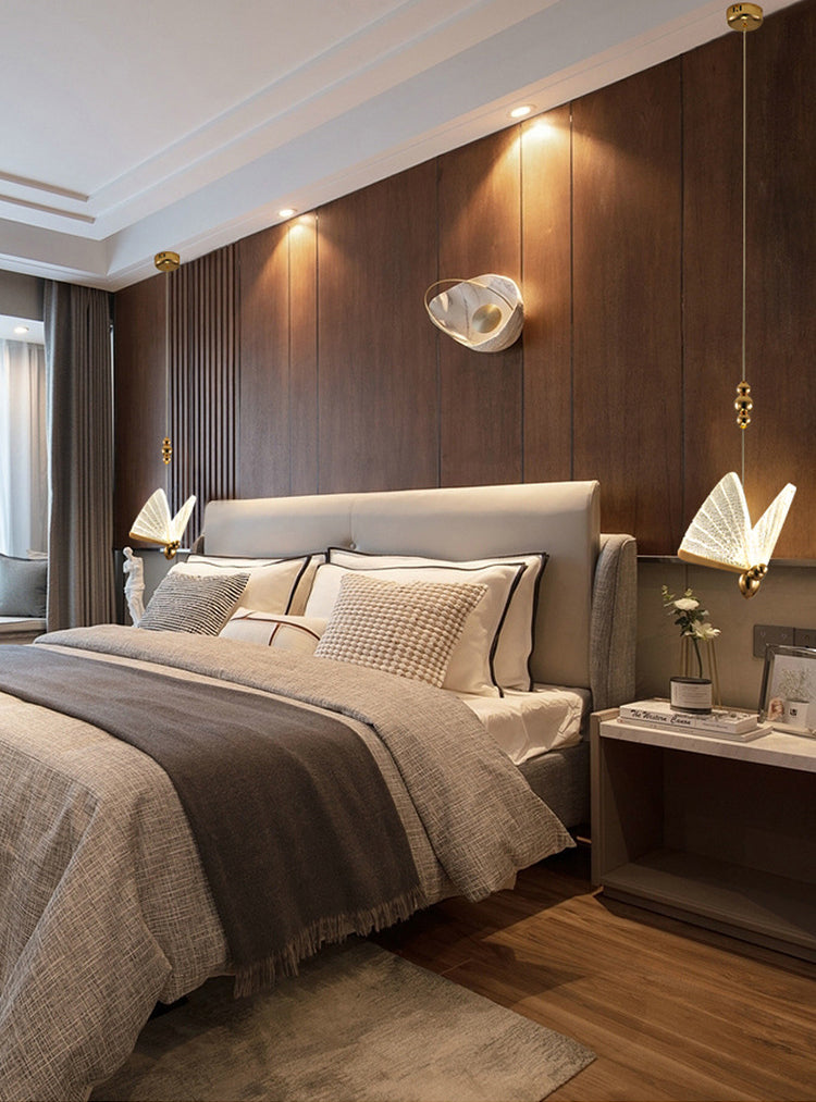 Schmetterling Anhänger Beleuchtung Leuchte minimalistische Acryl -LED -Schlafzimmer -Anhänger Deckenleuchte