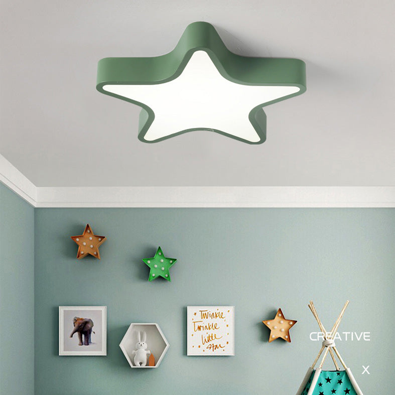 Plafonnier LED en fer forgé, plafonnier Macaron en acrylique de Style nordique moderne pour chambre à coucher