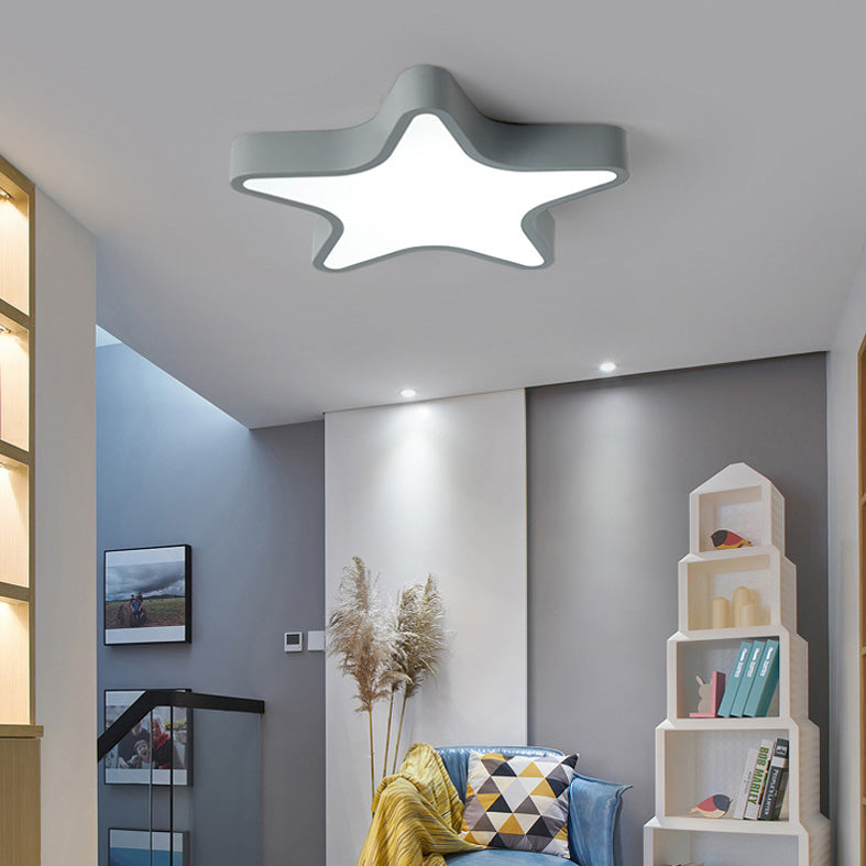 Plafonnier LED en fer forgé, plafonnier Macaron en acrylique de Style nordique moderne pour chambre à coucher