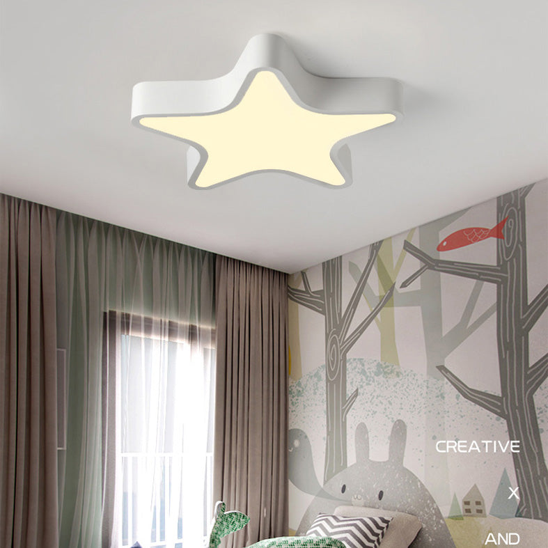 Plafonnier LED en fer forgé, plafonnier Macaron en acrylique de Style nordique moderne pour chambre à coucher
