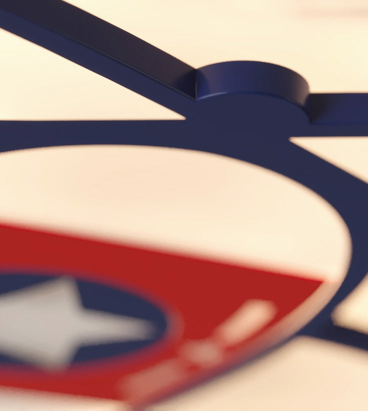 Airplane Metal Cartoon Flush Mount LED 1-Light Flush Light Fixture for Children Bedroom