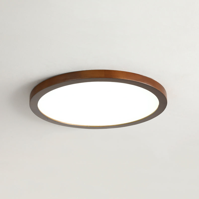 Luminaire de plafond encastré en bois moderne lampe de chambre lampe de chambre intérieure